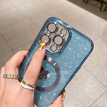 ❣️iPhone15マグネットケース 豪華メッキ ハート型ケース ブルー Amazon.co.jp: HYUEKOKO iPhone 15 Pro Max 6.7インチ対応